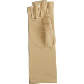 Rolyan - Guantes de compresión con costuras en el interior para llevar debajo de la ropa, Mano izquierda, Small - Open Finger