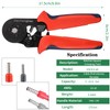 Hexagonal Crimping Pliers Set, Ferrule Crimping Tool Set with 1200