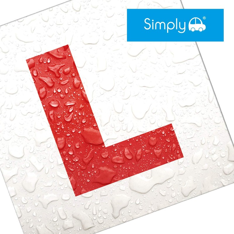 Simply TL1000 Pack of 2, Fully Magnetic Car L-Plates, Twin