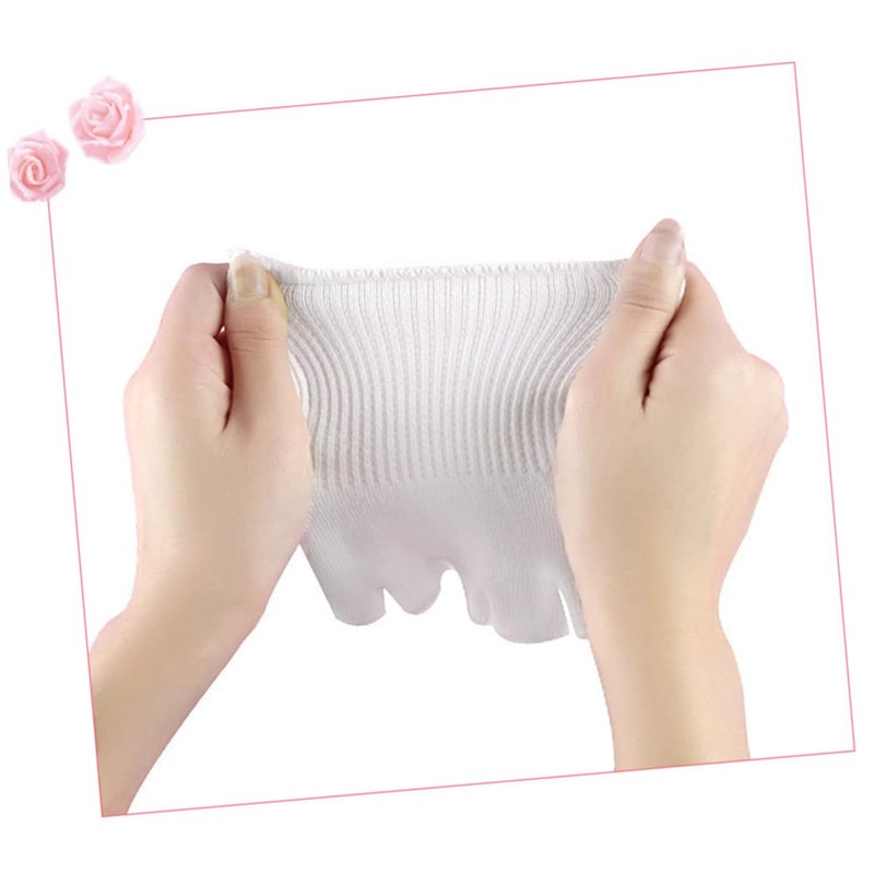 Baluue 3 Pairs Cotton Socks for Women Five Toe Pilates