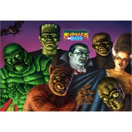 Williams MONSTER BASH Pinball Machine Alternate Translite 01