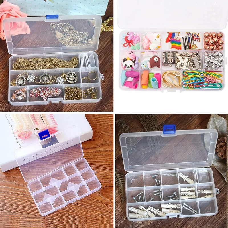 Pack of 6 Folding Boxes, Small Storage Basket Organiser, Stackable