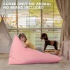 Aubliss Stuffed Animal Storage Bean Bag Chair Cover, 50"x 35"