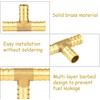 nutmanel T-Hose Connector Brass 10 mm Compressed Air Hose Connector