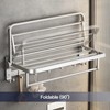 VOLPONE 24 Inch Towel Rack with Towel Bar Holder Foldable