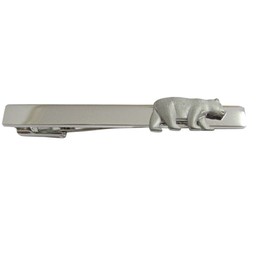 Matte Bear Square Tie Clip