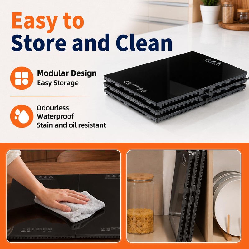 3-in-1 Modular Electric Food Warming Tray, 36 in x 16