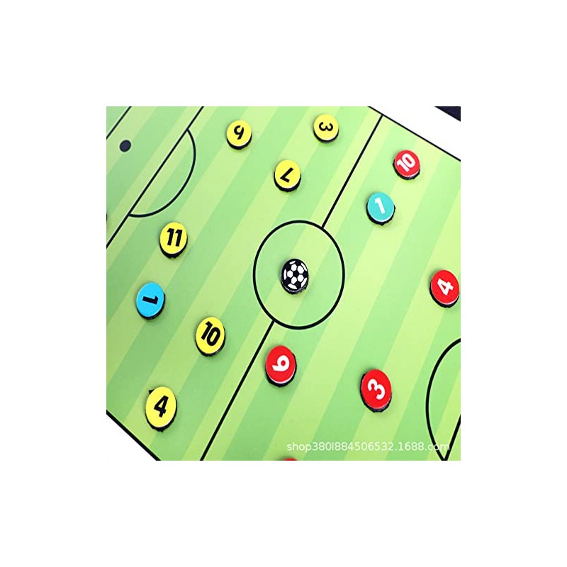 Wrzbest Soccer Football Tactic Board Coach's Coaching Strategy Clipboard Foldable