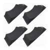 BLVD 4Pcs Black Portable Tire Saver Ramps Highly Visible for