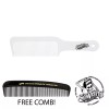 Suavecito Hair Cutting White Clipper Comb