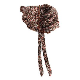 Deluxe Bonnet, Girls 8-14 Years, Brown Floral Calico