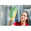 Vileda Professional 5 x Green 100% Recycled Microfibre Cleaning Cloth