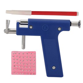 Alucy Pistola de Agujero de Oreja, Herramienta de perforación del Ombligo, Juego de Herramientas para Pistolas de perforación para el oído Profesional con rotulador y Estuche de Almacenamiento