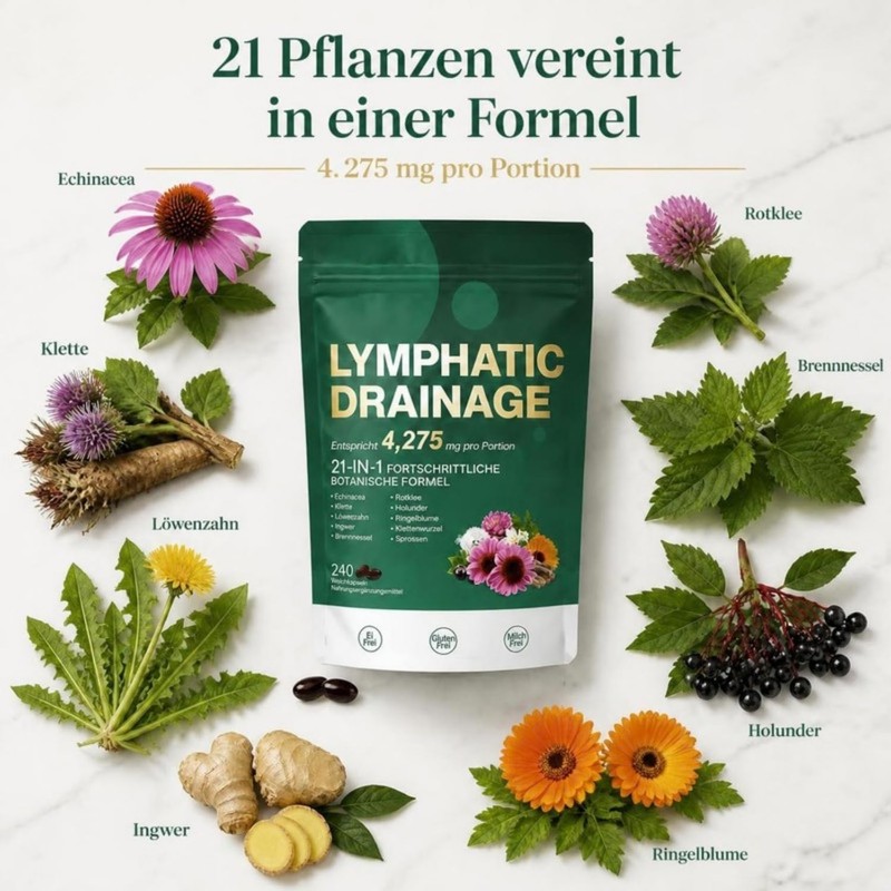 MISSECO 21 Pflanzen Komplex Löwenzahn Echinacea Klette 240 Softgel Kapseln