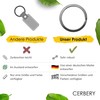 Cerbery - Hardened Steel Key Ring Set - 5 x