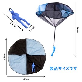 Singertop Mini Parachute Hand Throw Parachute Hand Toy, Set of 4, Parachute Toy, Outdoor Play, Outdoor Games