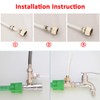 Brass Water Filter Adapter for Faucet Thread Tube Adapter for