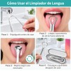 Janety Limpiador de Lengua de Acero Inoxidable, Set de 4