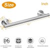 TocTen 12IN TocTen Towel Holder – Wall Mounted SUS304 Steel,