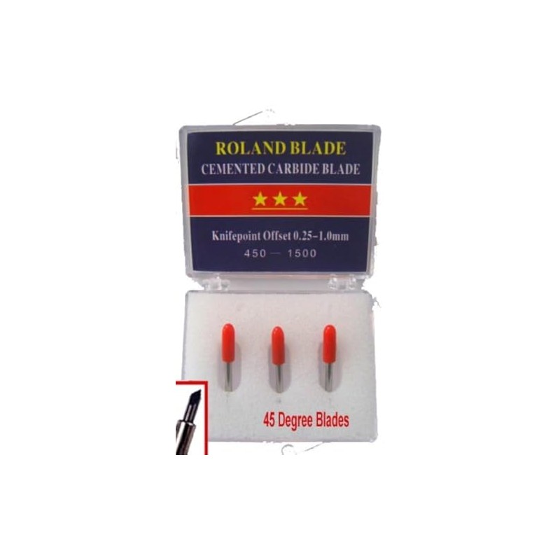 Bridge Cutters 3-Pack Roland Type Replacement Cemented Carbide Blade Set