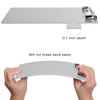 Hongri Plastic Small Clipboard, Gray A5 Memo Size Clip Board