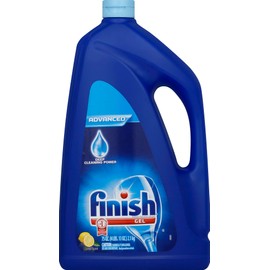Finish Dishwasher Detergent Gel Liquid, Lemon Scent, 75oz