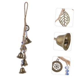 Witch Bells Garden Wind Chime, 33mm Metal Wind Chimes Garden Hanging Wind Chimes with 5 Bells, Blessing Bell for Porch, Indoor and Outdoor Use