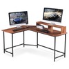 ivinta L-Shaped Computer Office Desk, Modern Gaming Corner Desk with