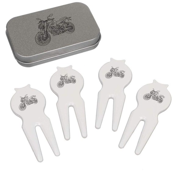 Azeeda 'Dirtbike-Motorrad' Golf Divot Werkzeug Geschenkset (GO00062121)