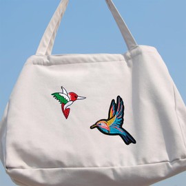 15 Pcs Birds Embroidered Patches for Clothing Hummingbird Iron On Patches
