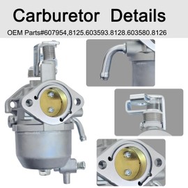 607954 Carburetor Kit for Kawasaki Engine EZGO RXV,TXT 2010-2015,2010-2014 Valor ST 400 MPT 800 Refresher 1200 Cushman 280 Commander 2200 Bellhop,13HP FJ400D Engine Motor Golf Cart Parts