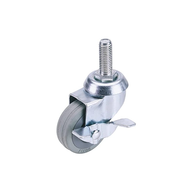 Draper 65471 50 mm Swivel Bolt Fixing Rubber Castor with
