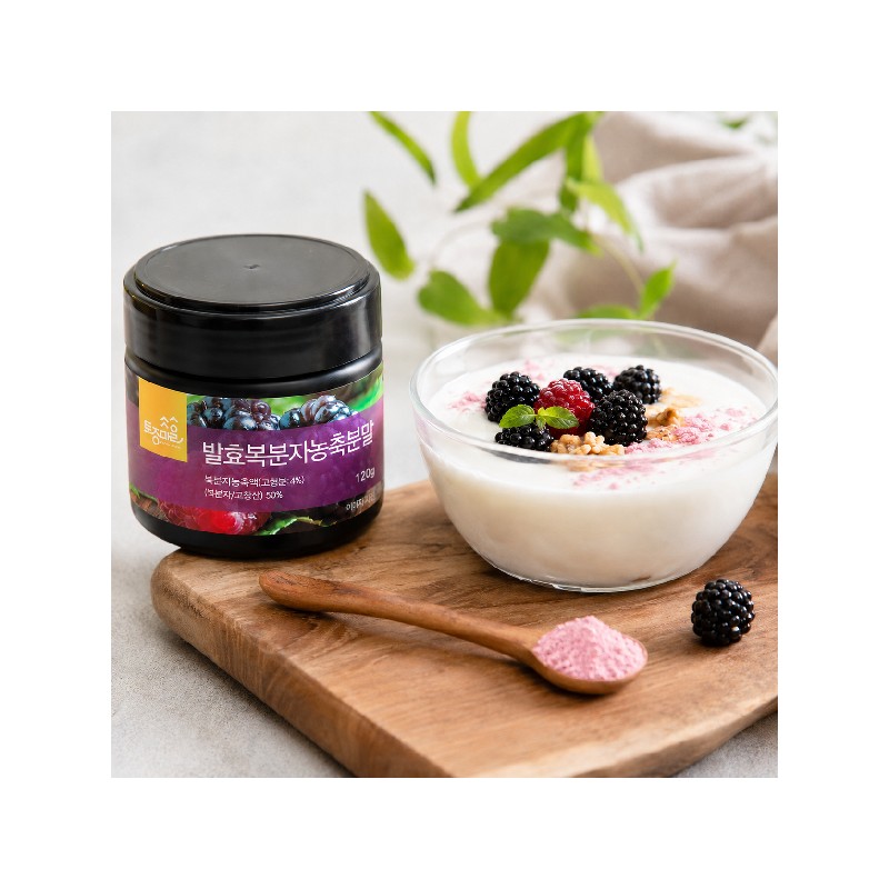 Native village fermented bokbunja concentrate powder 120g / 토종마을발효복분자농축분말 120g