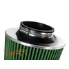 GREEN 4" 102 mm Inlet Truck Cold Air Cone Replacement