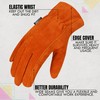 Escort Tools® Heavy Duty Leather Gardening Work Gloves, Thorn Proof,