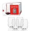 Govino Go Anywhere Flexible Shatterproof Recyclable Wine Glasses, 16-ounce, Set