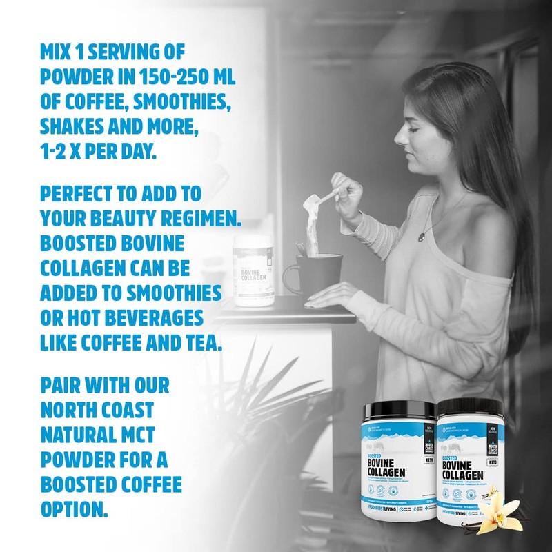 North Coast Naturals Boosted Bovine Collagen peptides – Grass Fed