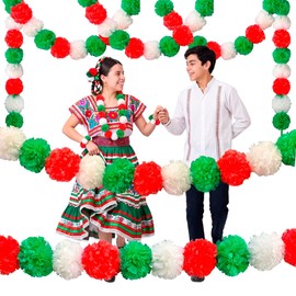 GRUPO CARNAVALLIA 2 Guías Flor Cempasúchil Tricolor Artificial Día Muertos Tiras Septiembre México