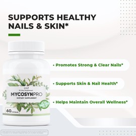 Mycosyn Pro - Natural Supplement with Vitamin C, Folate & Biotin | Non-GMO, Stimulant-Free, Easy to Take | Made in the USA, GMP-Certified | 60 Capsules, 6 Month Supply
