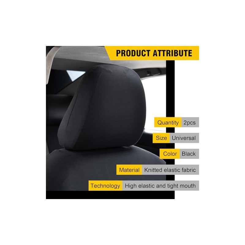 2 piezas Fundas protectoras para apoyacabezas de asiento de coche,