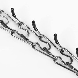 PUROAYET Dog Prong Collar, Adjustable Stainless Steel Metal Collar with Rubber Tips and Quick Release Buckle, Dog Walking Training Collar, Silver,Rainbow, for Small Medium Large Dogs (L,Silver)