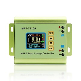 10A Solar Charge Controller Battery Solar Panel MPPT with LCD Display for 24/36/48/60/72 V Battery MPPT 7210A