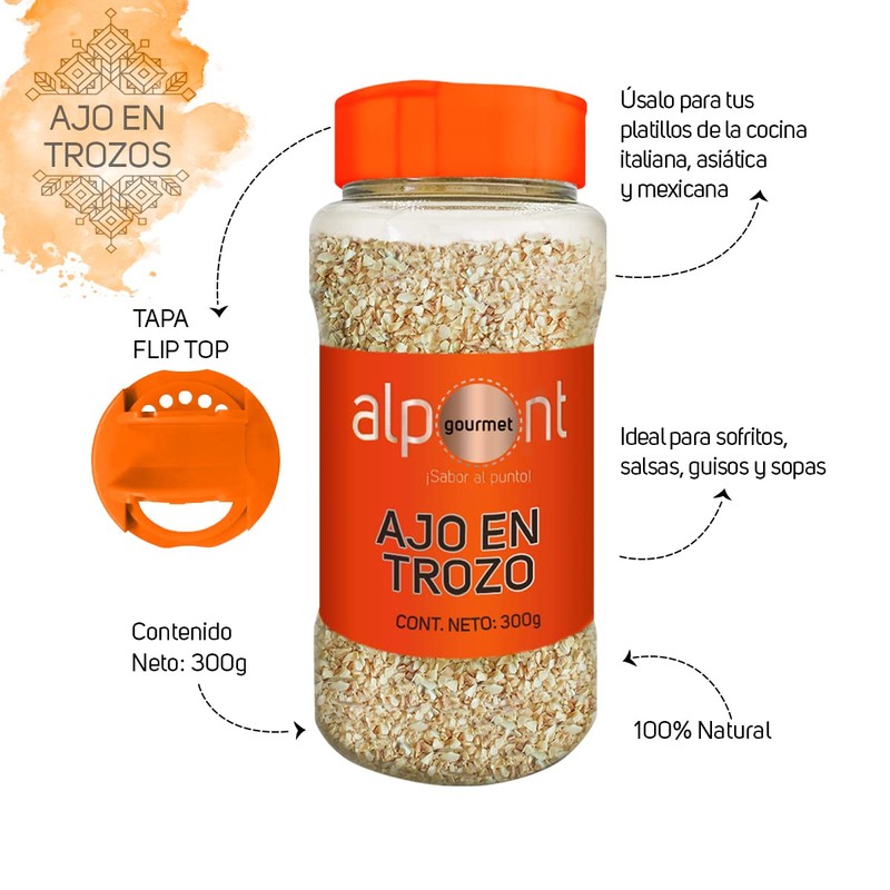 Alpont Ajo en trozo, 300 g