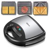 Yabano Sandwich Maker, 3 in 1 Waffle Maker, Toaster and