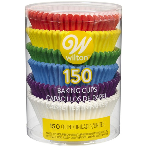 Wilton Baking Cups, Rainbow, Standard, pack of 150