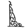 Outdoor Hanging Bracket Black Iron Multifunctional Decorative Plant Hanger for