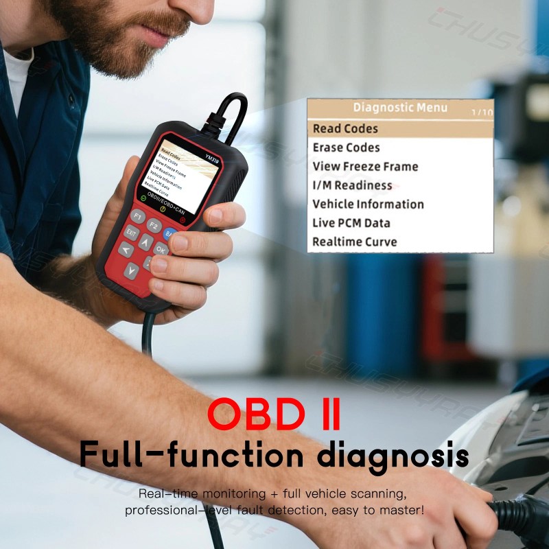 CHUSYYRAY YM319 Car OBD2 Scanner Code Reader Engine Fault Scanner