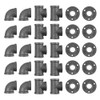 Niubid 30 Pack 3/4 Inch Cast Iron Pipe Fittings (10