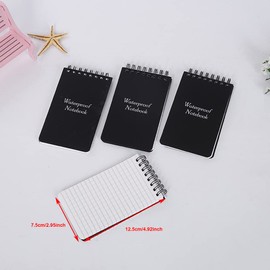 Mini-Spiralnotizbücher A7 Mini Motivationsnotizbuch Kleine Tasche Notebook Wasserdicht Notebook für Outdoor Aktivitäten Aufzeichnung