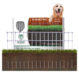 Dig Defence Original Animal Barrier Fence, Ideal Holiday for Pet Lovers, X-Large Outdoor Fence for Dogs and Rabbits, Yard and Patio, 24”(L) X 15”(H), 2 Pack